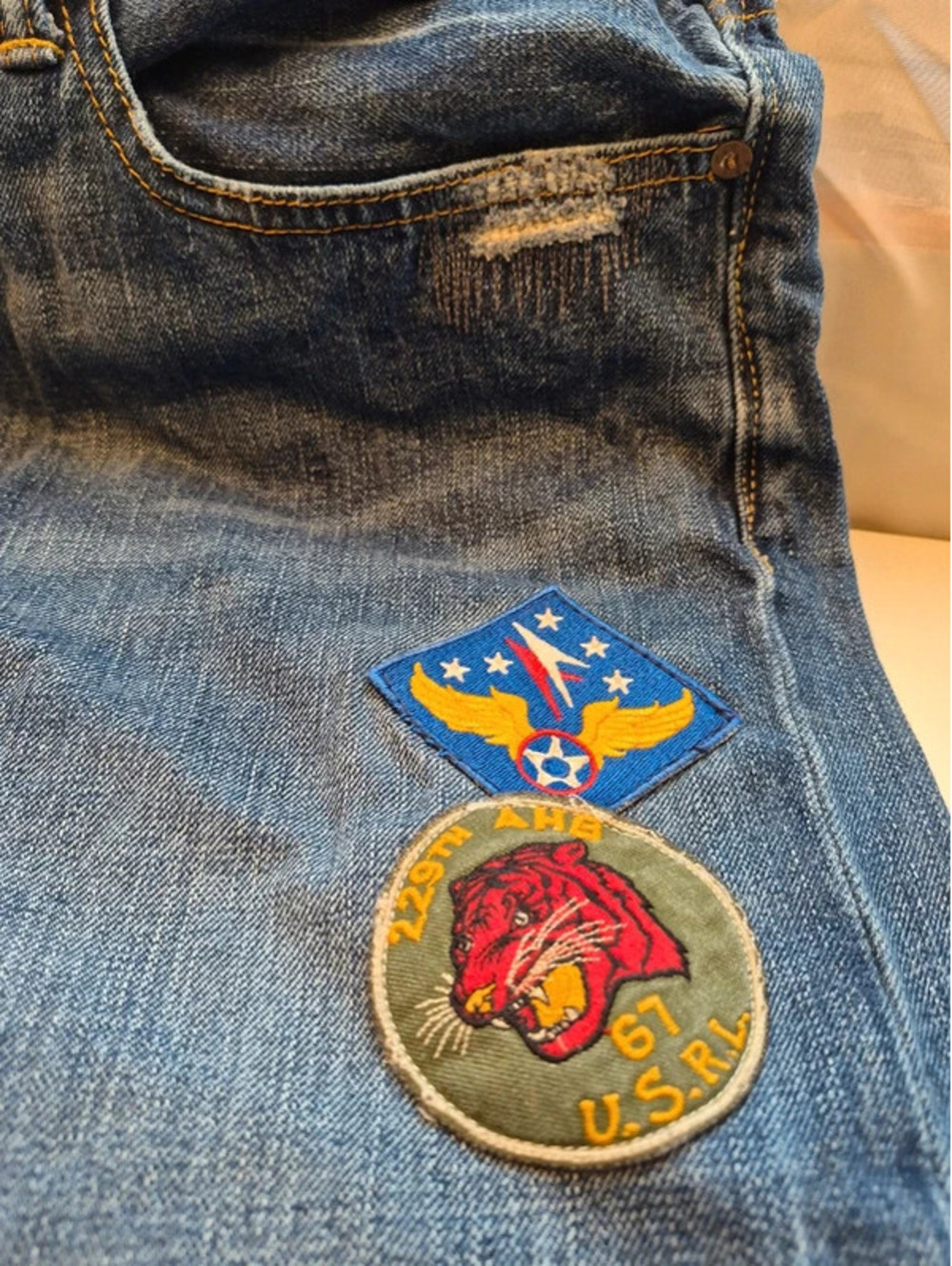 Distressed Ralph Lauren Polo Men's Jeans SWEET